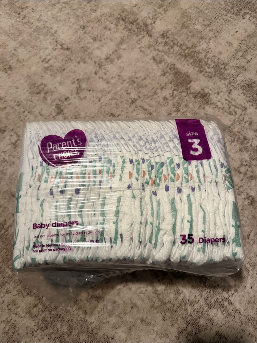 Parent's Choice Size 3 White Baby Diapers - 35 Count